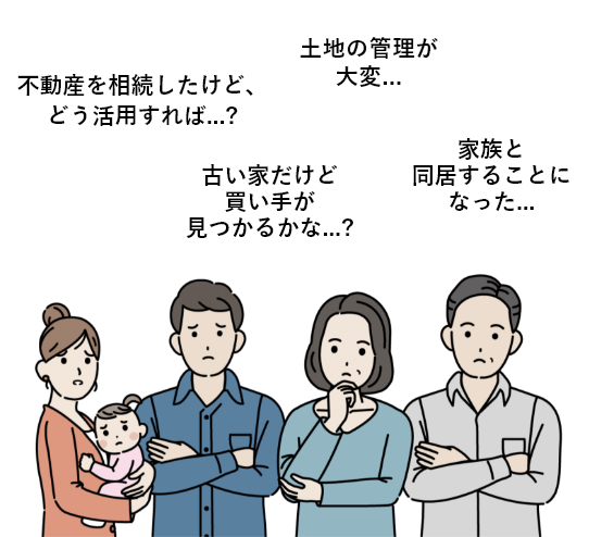 秋田市の家、土地、アパート、マンションの売却に悩んでいる人たち